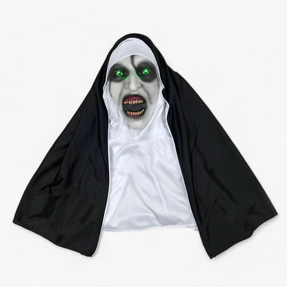 Skorter | Raven | LED Nun Mask - Spooky Halloween Look