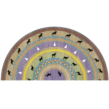 Skorter | Bohemian non-slip semicircular doormat