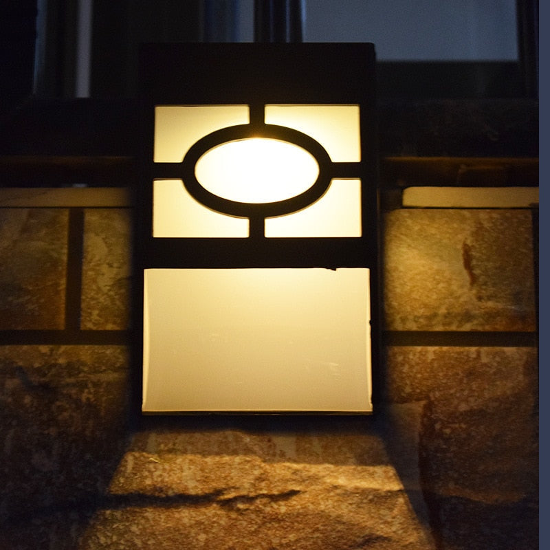 Skorter | HikariGlow – Japanese-Inspired Solar Wall Light for Outdoor Serenity