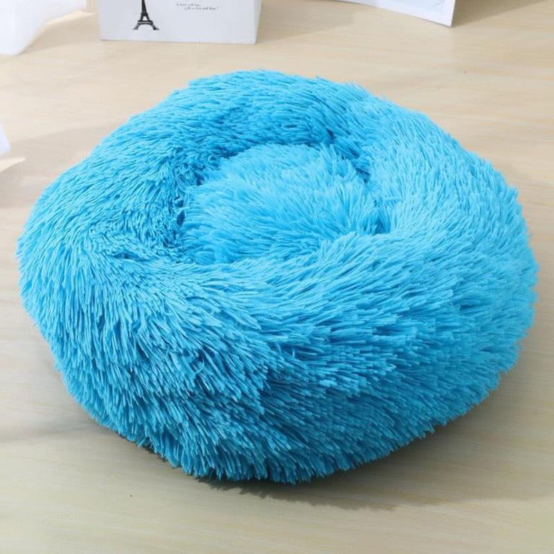 Skorter | Beef Plush Calming Donut Dog Bed for Small to Large Dogs