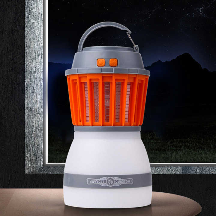 Skorter | Solar LED Mosquito Lamp with Integrated Lantern – Effective Insect Protection and Lighting for Garden and Camping