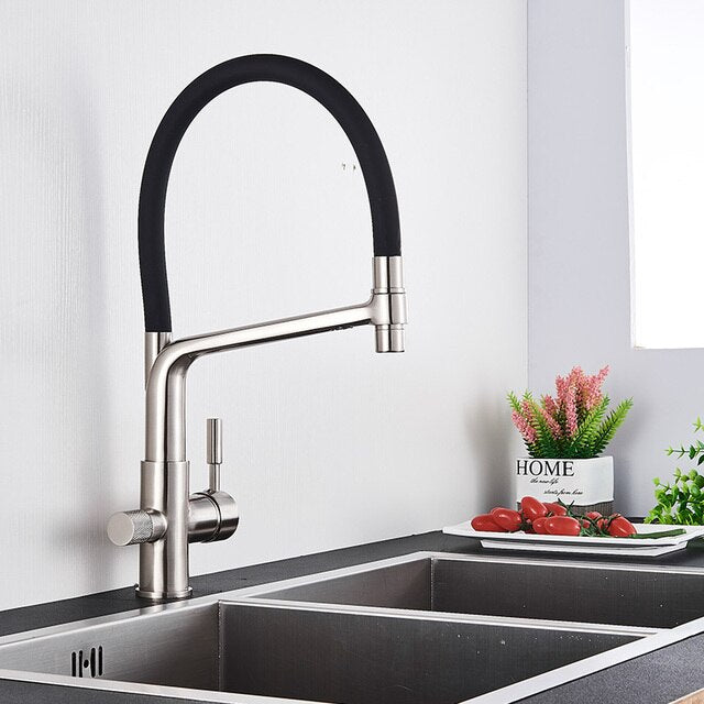 Skorter | Double Outlet Drinking Water Faucet Filtered Kitchen Faucets