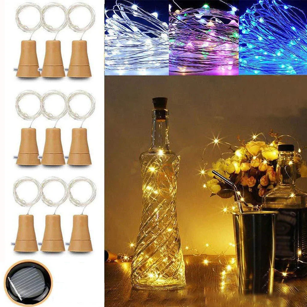 Skorter | Solar-Powered Bottle Cork String Lights
