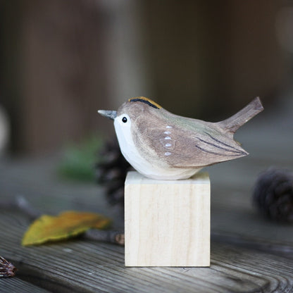 Skorter | GloRadiance Wooden Bird Figurines – Handmade Interior Decoration