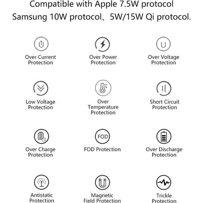 Skorter | MultiTime 2-in-1 Digital Alarm Clock with Wireless Qi Charging – LED Display & Snooze Function