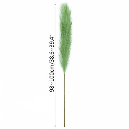 Skorter | 5 pieces 100 cm Artificial Pampas Grass Dried Flower Bouquet Wedding Party Decoration Home Room DIY Artificial Plants Decoration Supplies