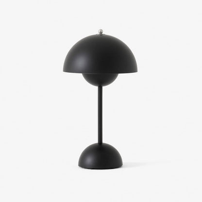 Skorter | Flowerpot Table Lamp - Rechargeable Bedside Lamp & Cordless Design Mushroom Shaped Lamps