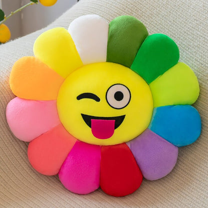 Skorter | Colorful Sunflower Plush Comfort Seat Cushion
