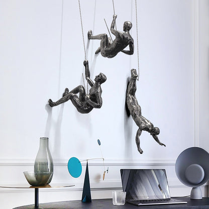 Skorter | CraftedClimb Climbing Figures Wall Decoration – Inspiring Wall Art of Resin and Iron