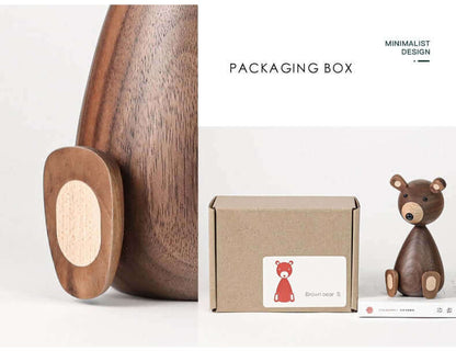 Skorter | Danish Wood Brown Bear Family Ornaments