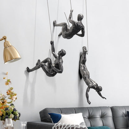 Skorter | CraftedClimb Climbing Figures Wall Decoration – Inspiring Wall Art of Resin and Iron