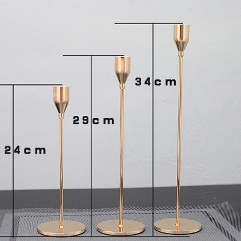 Skorter | 3-piece set metal candle holder