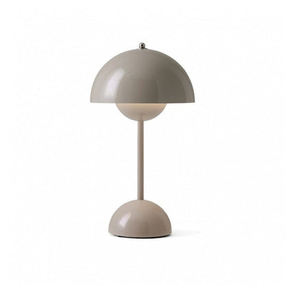 Skorter | Flowerpot Table Lamp - Rechargeable Bedside Lamp & Cordless Design Mushroom Shaped Lamps
