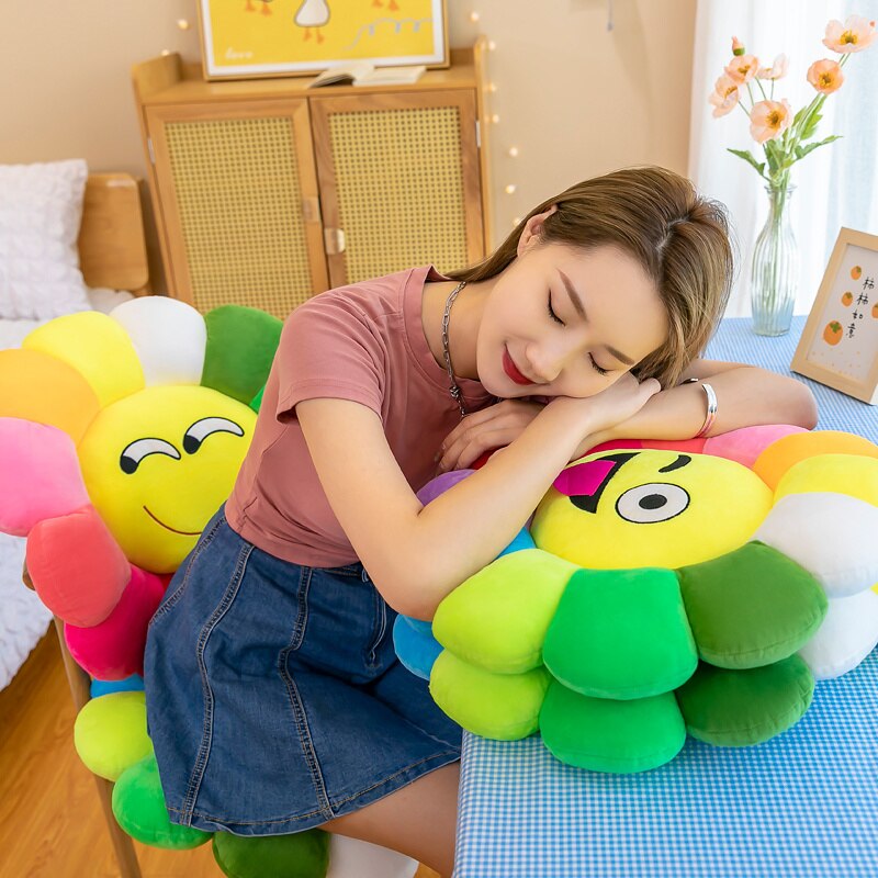 Skorter | Colorful Sunflower Plush Comfort Seat Cushion