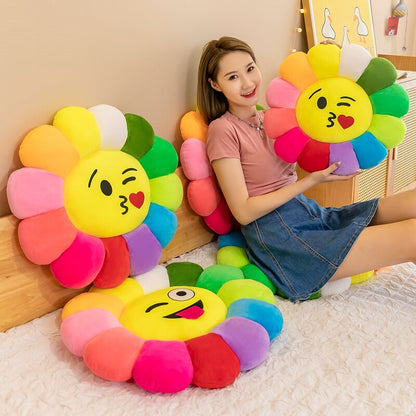 Skorter | Colorful Sunflower Plush Comfort Seat Cushion