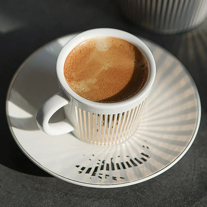 Skorter | Creative dynamic SLR cup Leopard anamorphic zebra cup Luycho coffee tea cup set with coaster 90ml-225ml