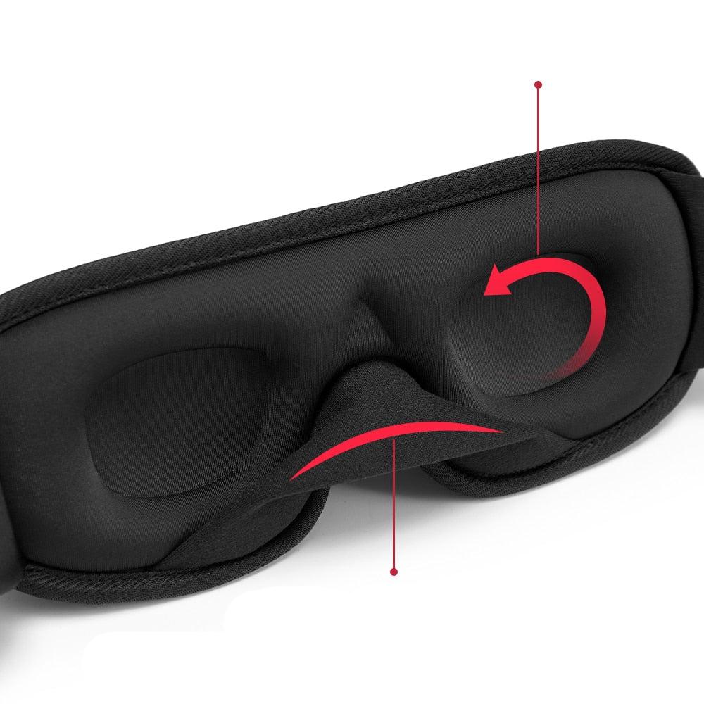 Skorter | 3D Sleep Mask | Light Blocking and Soft Padded
