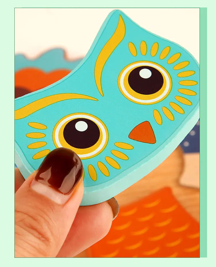 Skorter | 3D Wood Cartoon Animal & Traffic Puzzle – Early Childhood Learning Toy