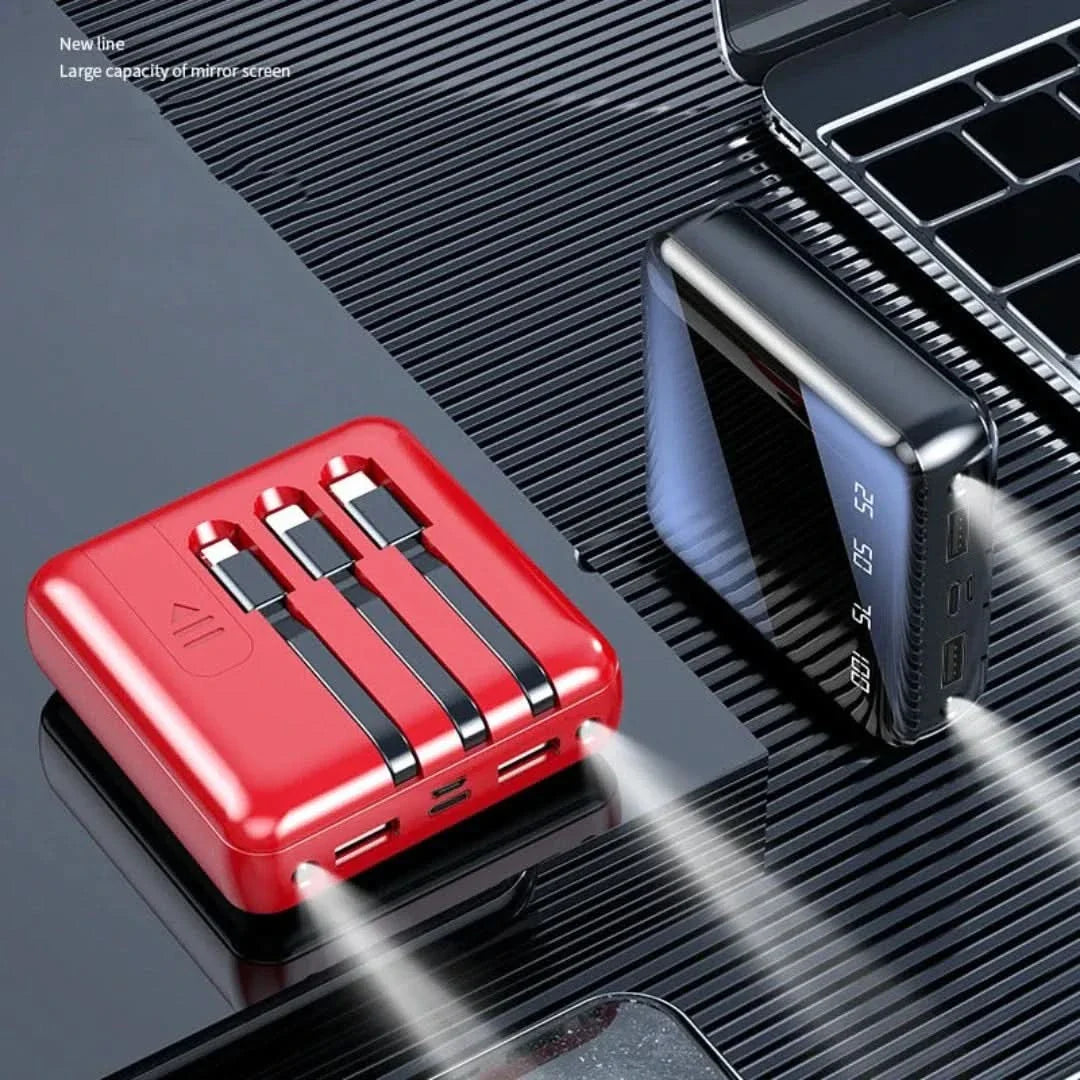 Skorter | Mini Power Bank | 4-Cable 20000 Mah