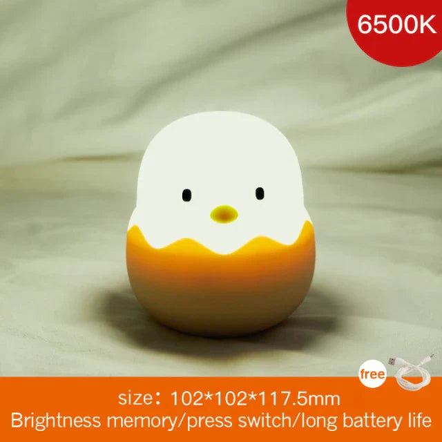 Skorter | Chicken Eggshell Night Light - USB Rechargeable Animal Lamp