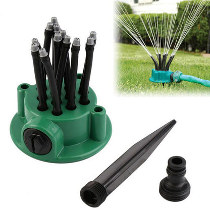 Skorter | 12-in-1 Garden Irrigation System – Adjustable Sprinkler with 360-Degree Irrigation