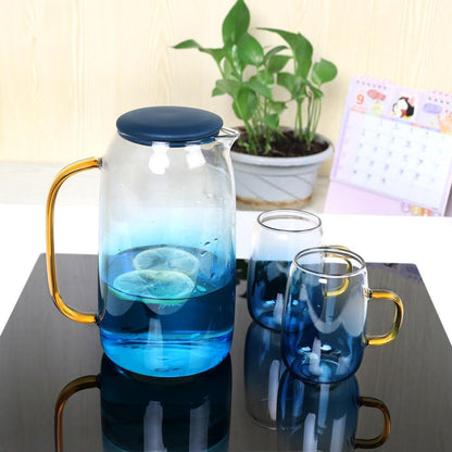 Skorter | Blue Ombre Glass Jug Set