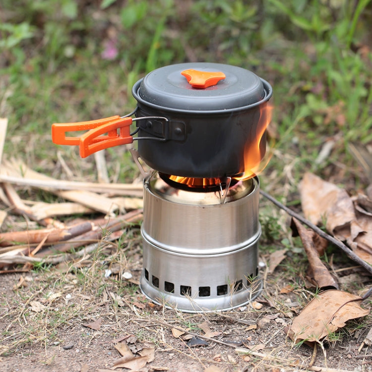 Skorter | Outdoor Camping Mini Stainless Steel Wood-burning Stove Solid alcohol Stove for Picnic Heating