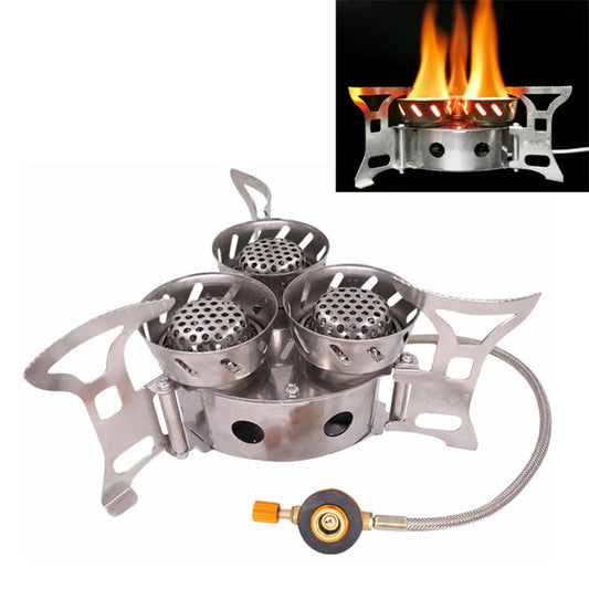 Skorter | Portable Outdoor Split Type 11000W Backpack Three Core Furnace Anti-Blast Stove Cooking Tools