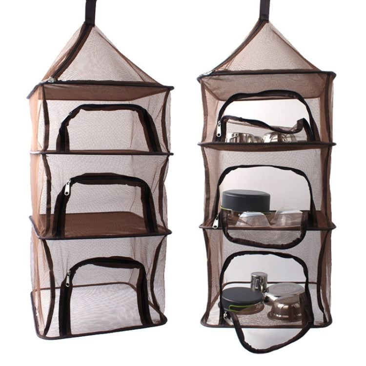 Skorter | Multi-function Foldable Four Layers Outdoor Camping Mesh Drying Storage Shelf, Dryer Net