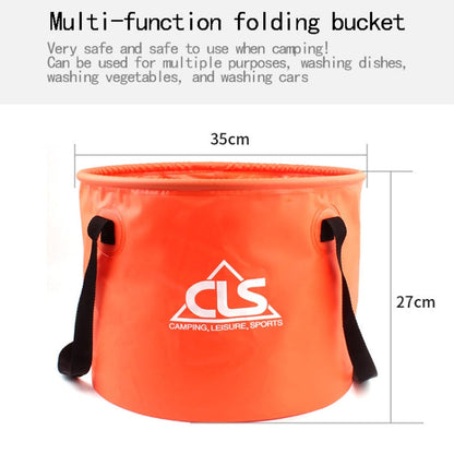 Skorter | 30L 4 in 1 PVC Outdoor Folding Double Drain Basket Camping Fishing Gear Bag