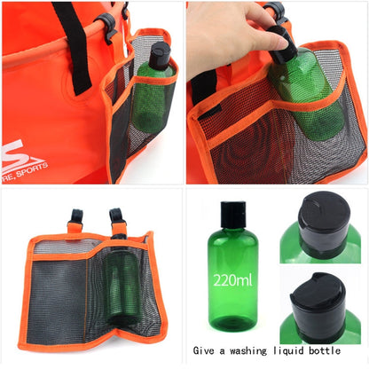 Skorter | 30L 4 in 1 PVC Outdoor Folding Double Drain Basket Camping Fishing Gear Bag