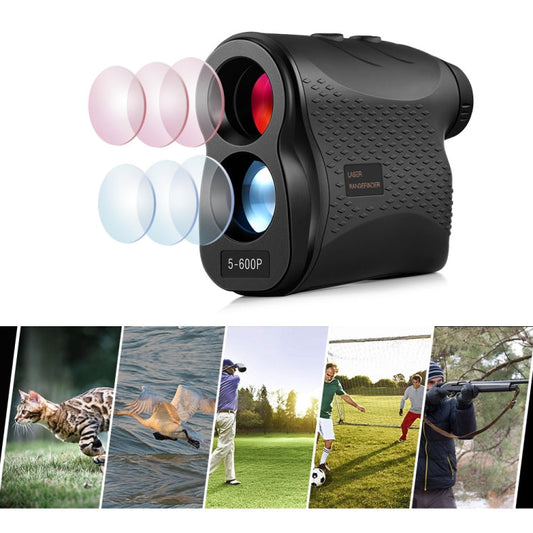 Skorter | 5-600P Handheld Golf Laser Distance Measuring Instrument Telescope Range Finder Distance Measurer, 600m