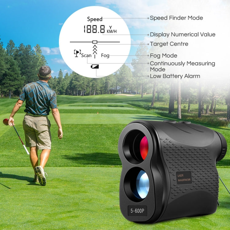 Skorter | 5-600P Handheld Golf Laser Distance Measuring Instrument Telescope Range Finder Distance Measurer, 600m