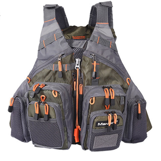 Skorter | MANNER Outdoor Multifunctional Fishing Life Vest Swimming Life Jacket (Army Green)