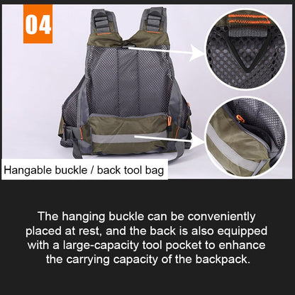 Skorter | MANNER Outdoor Multifunctional Fishing Life Vest Swimming Life Jacket (Army Green)