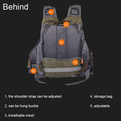 Skorter | MANNER Outdoor Multifunctional Fishing Life Vest Swimming Life Jacket (Grey)