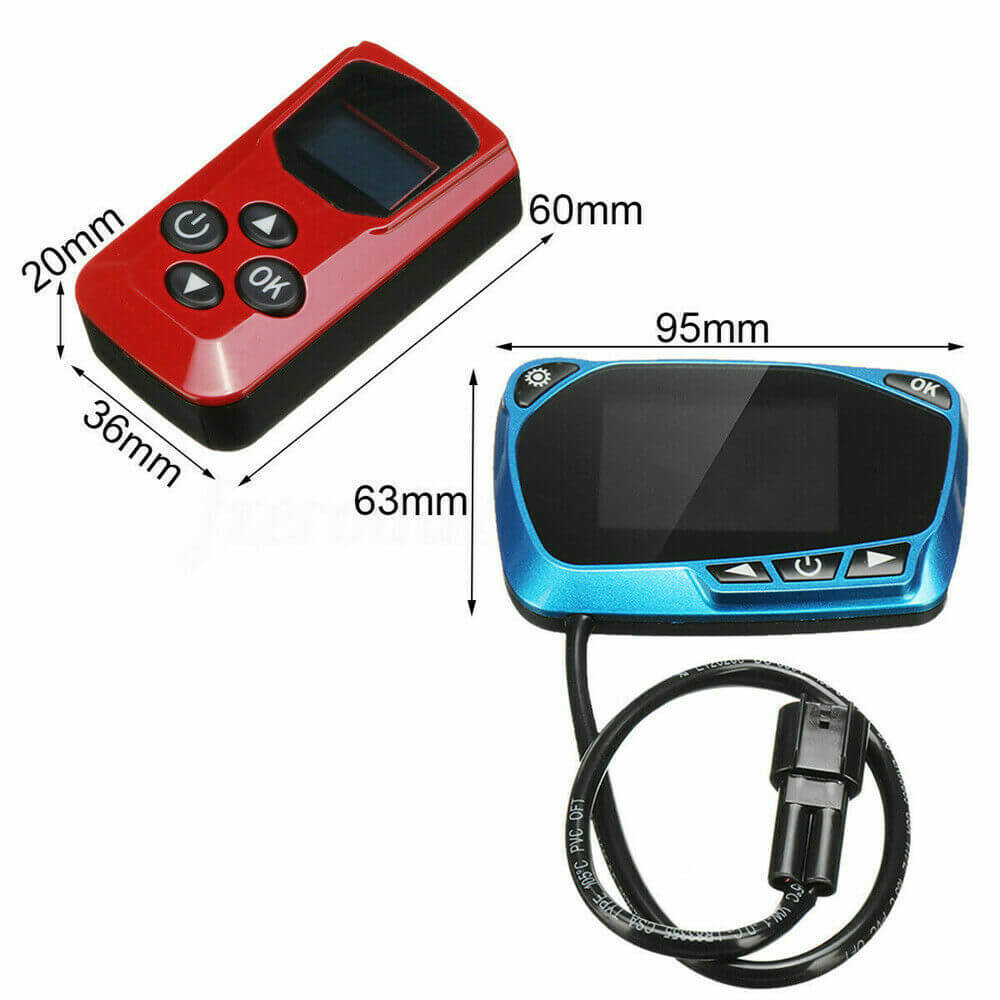 Skorter | Air Heater Remote Control and LCD Display 12V/24V