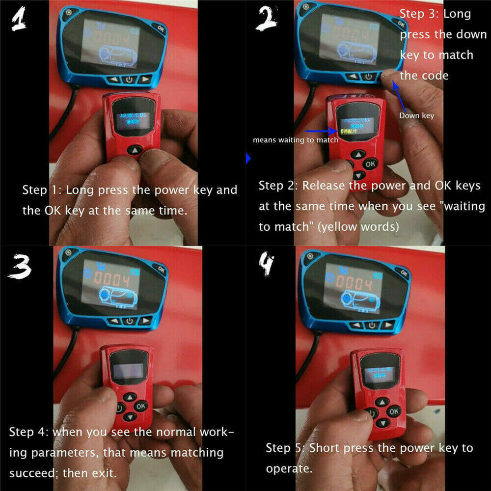 Skorter | Air Heater Remote Control and LCD Display 12V/24V