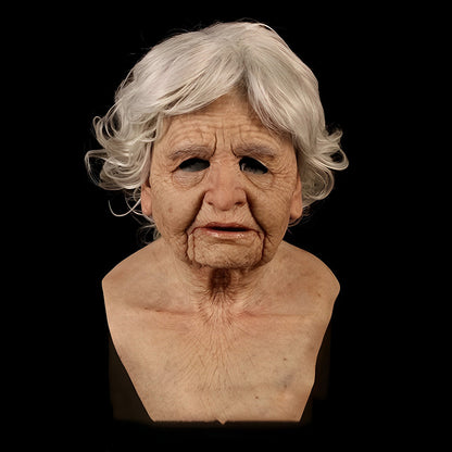 Skorter | Realistic Old Man Mask – Halloween and Cosplay Latex Mask with Movable Mouth