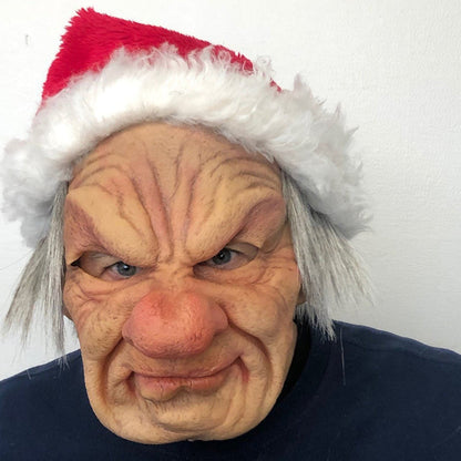 Skorter | Realistic Old Man Mask – Halloween and Cosplay Latex Mask with Movable Mouth