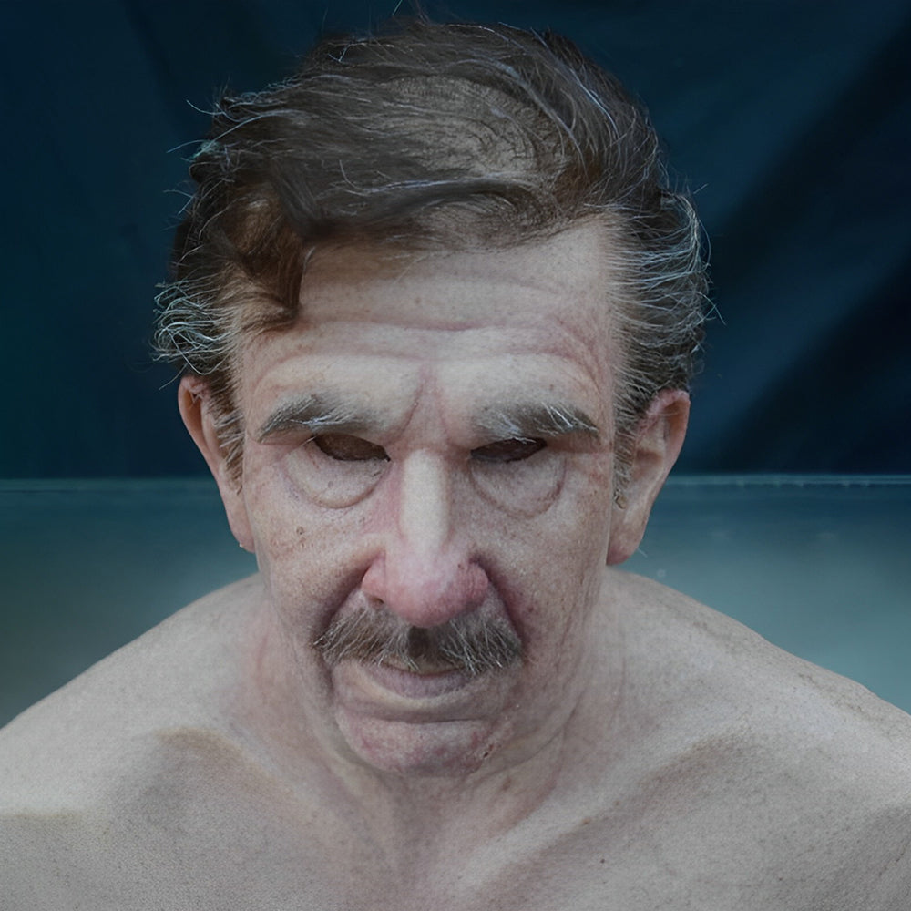 Skorter | Realistic Old Man Mask – Halloween and Cosplay Latex Mask with Movable Mouth