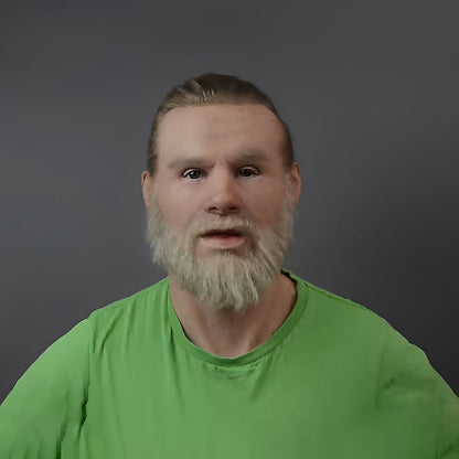 Skorter | Realistic Old Man Mask – Halloween and Cosplay Latex Mask with Movable Mouth