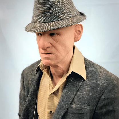 Skorter | Realistic Old Man Mask – Halloween and Cosplay Latex Mask with Movable Mouth