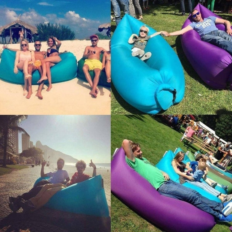 Skorter | Inflatable Lounger Polyester Fabric Compression Air Bag Sofa for Beach / Travelling / Hospitality / Fishing, Size: 185cm x 75cm x 50cm, Normal Quality(Red)