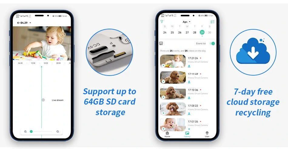 Skorter | Camera Battery Operated  Waterproof Security Camera