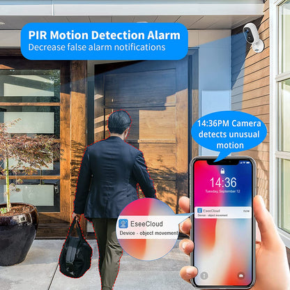 Skorter | Camera Battery Operated  Waterproof Security Camera with 32Gb Sd card