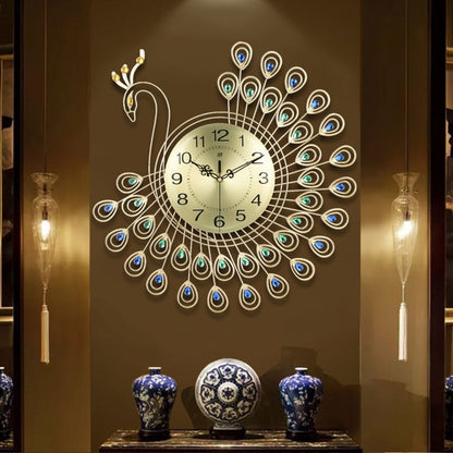 Skorter | Peacock Metal Wall Clock