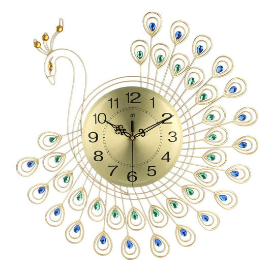 Skorter | Peacock Metal Wall Clock