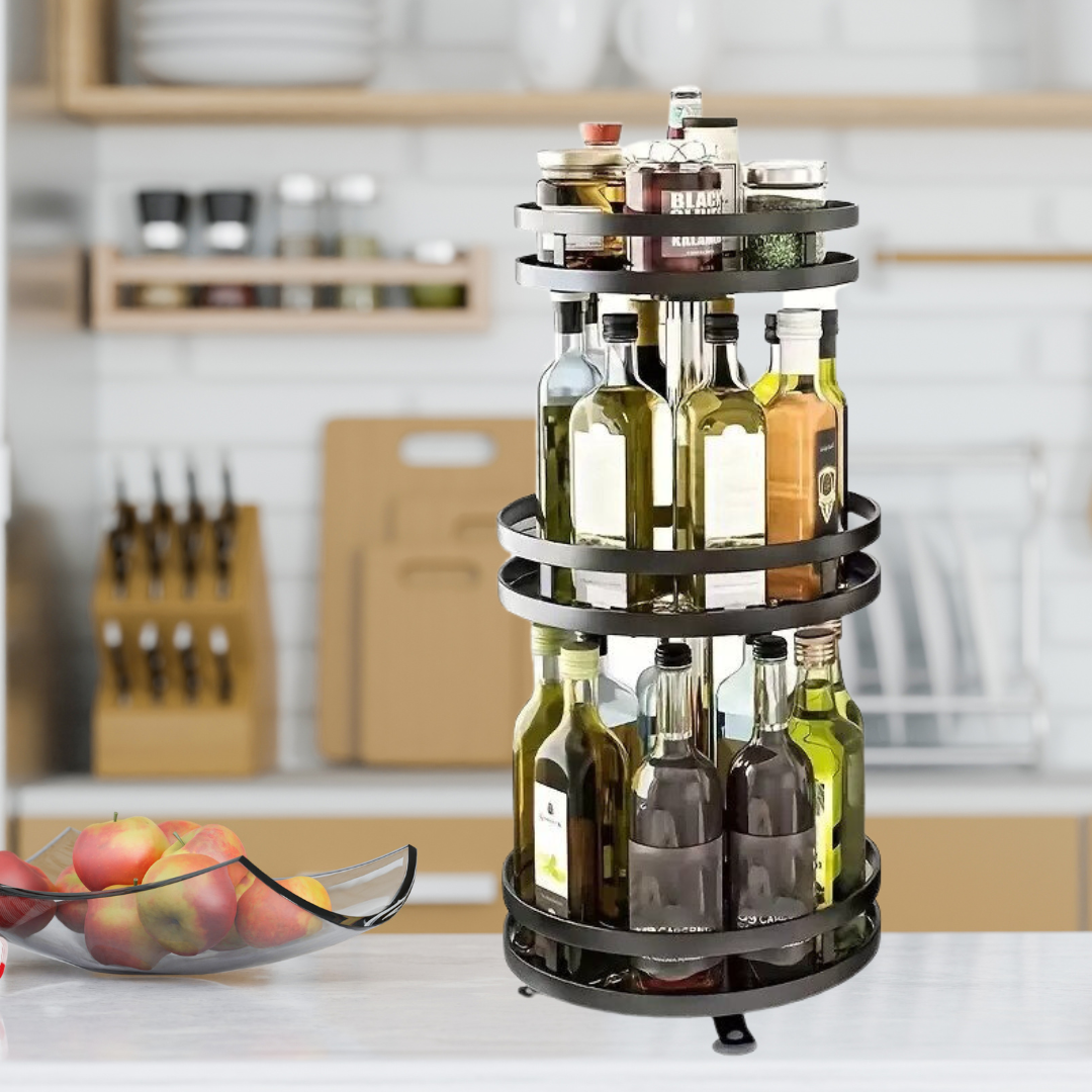 Skorter | 360° Rotating Ingot Rack for Kitchen Cabinets