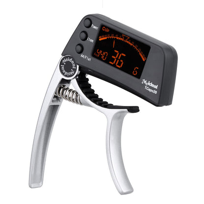 Skorter | Capo & Tuner "TuneGrip" – 2-in-1 Guitar accessory with LCD screen